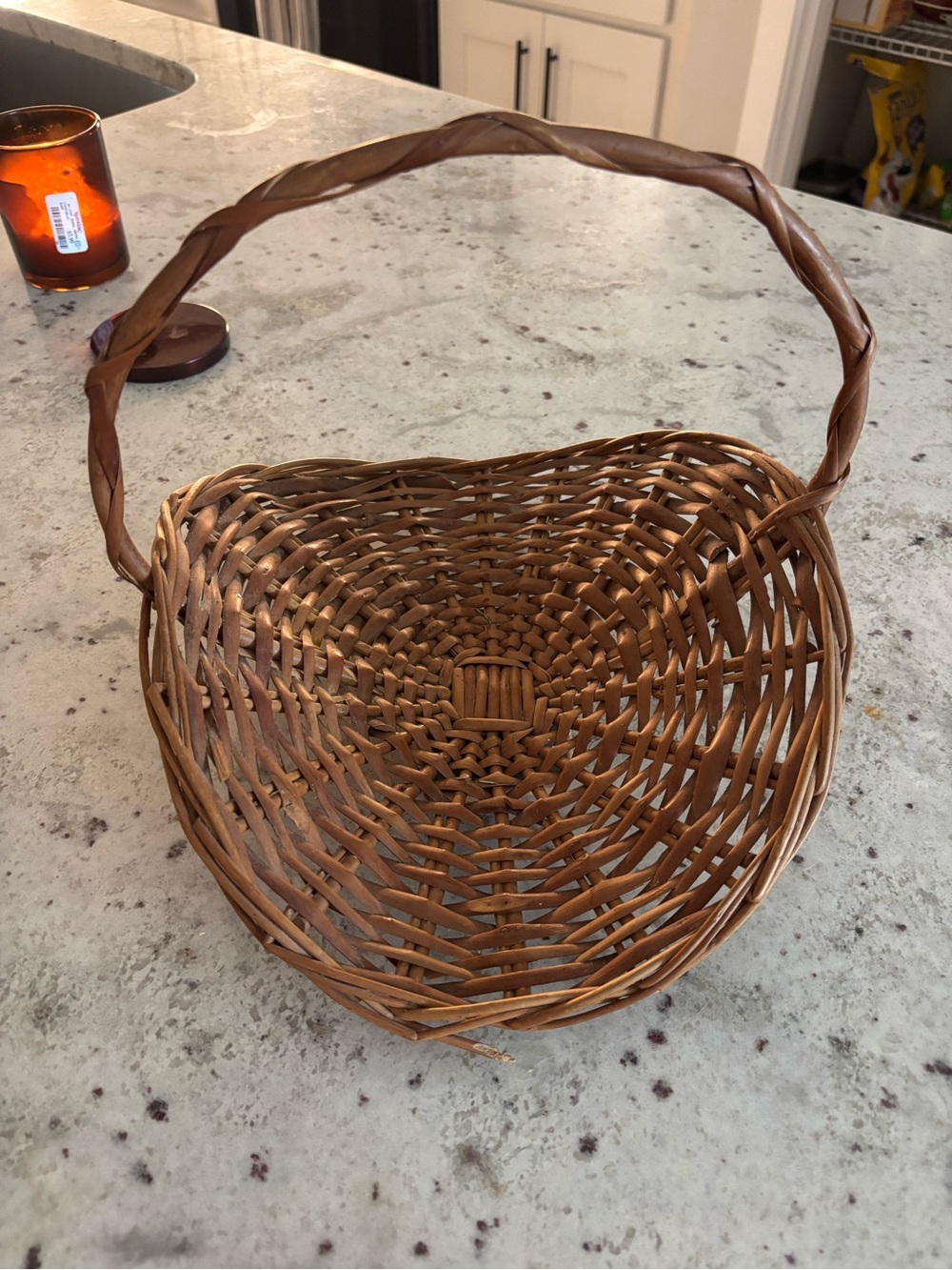Woven Brown Basket - Picture 2 of 3
